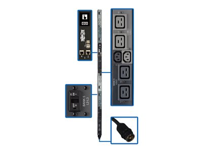Eaton Tripp Lite PDU3EVNR6H50A,3-PHASE PDU MONITORED 208V 50A