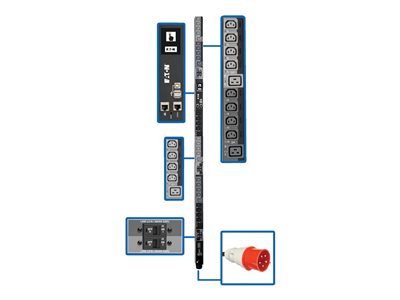 Eaton Tripp Lite PDU3XEVSR6G32B,3 Phase PDU Switched 22.2kW 22
